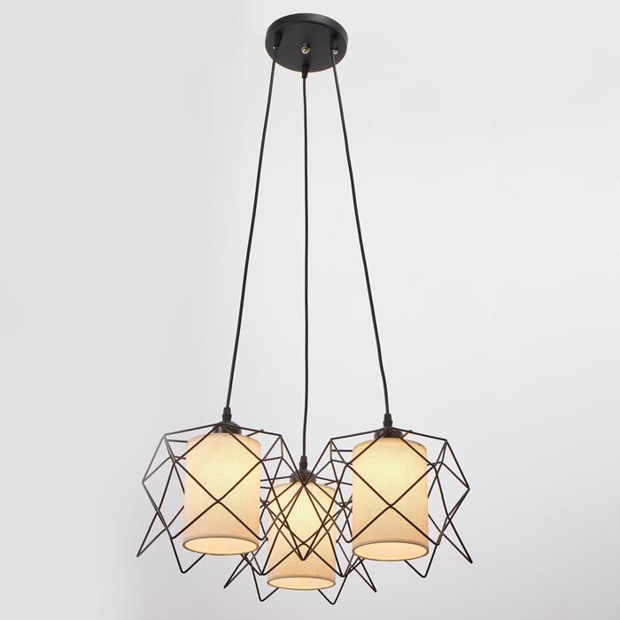 Светильник BayerLux 34526/3 E27 40Вт черный 50х50х21-121 см