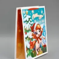 Пакет ламинированный подарочный «С Новым годом», L 31×40×11.5 см