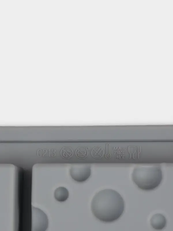 Форма для выпечки и муссовых десертов KONFINETTA &laquo;Сыр&raquo;, силикон, 20 ячеек (5&times;3 см), 30&times;17.5&times;1.9 см, серая