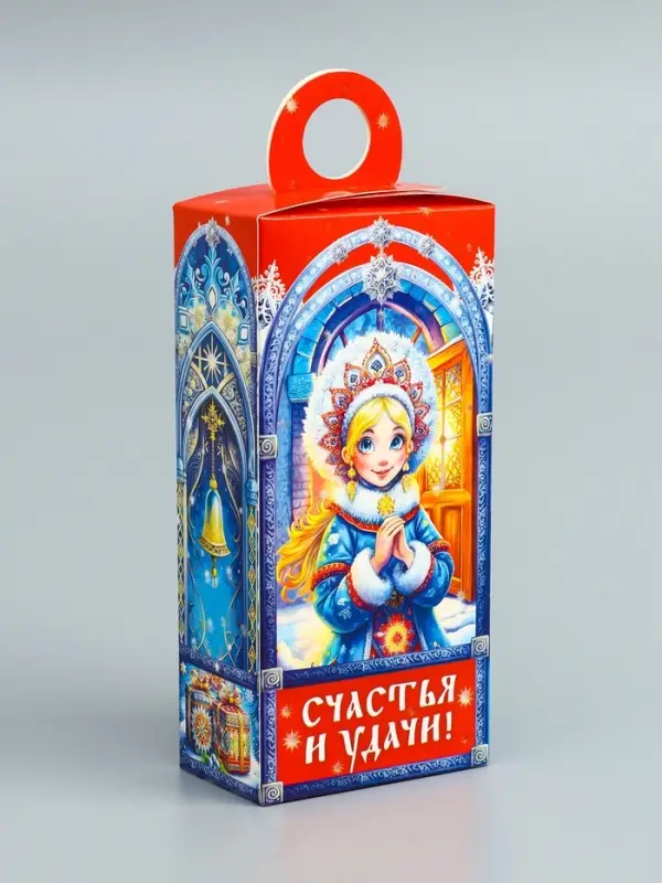 Подарочная новогодняя коробка «Новогодние традиции» , сюрприз 11×6×21 см Подарочная новогодняя коробка «Новогодние традиции» , сюрприз 11×6×21 см