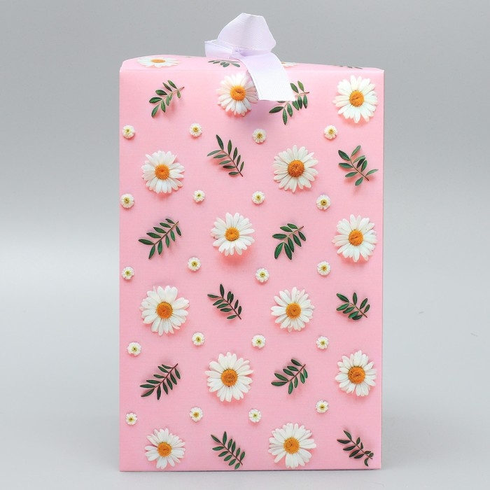 Коробка подарочная складная, упаковка, «Цвети от счастья», 12 х 18 х 12 см Коробка подарочная складная, упаковка, «Цвети от счастья», 12 х 18 х 12 см