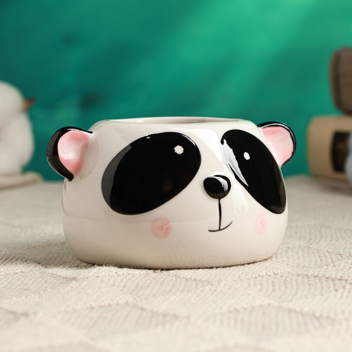 Кашпо  Кашпо "Панда Маша" 9х9х6см