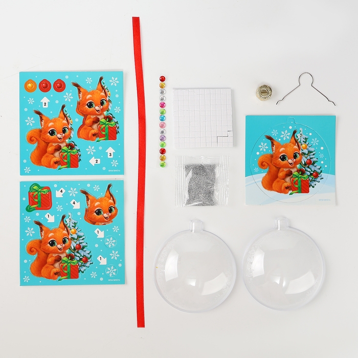 Набор для творчества  Набор для творчества "Аппликация в шаре "Белочка"