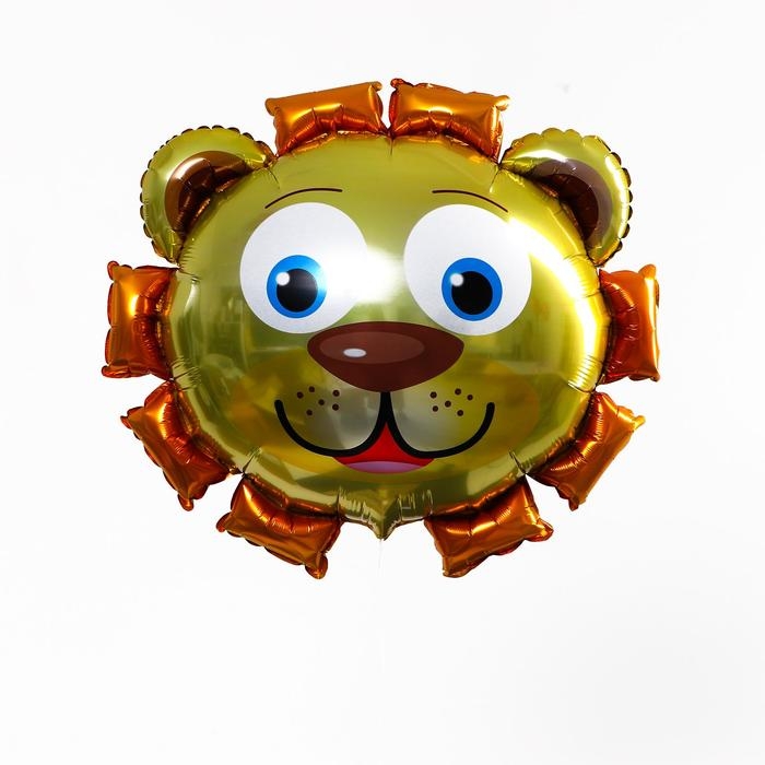 Шар фольгированный 27 Шар фольгированный 27" «Львёнок», фигура, цвет оранжевый