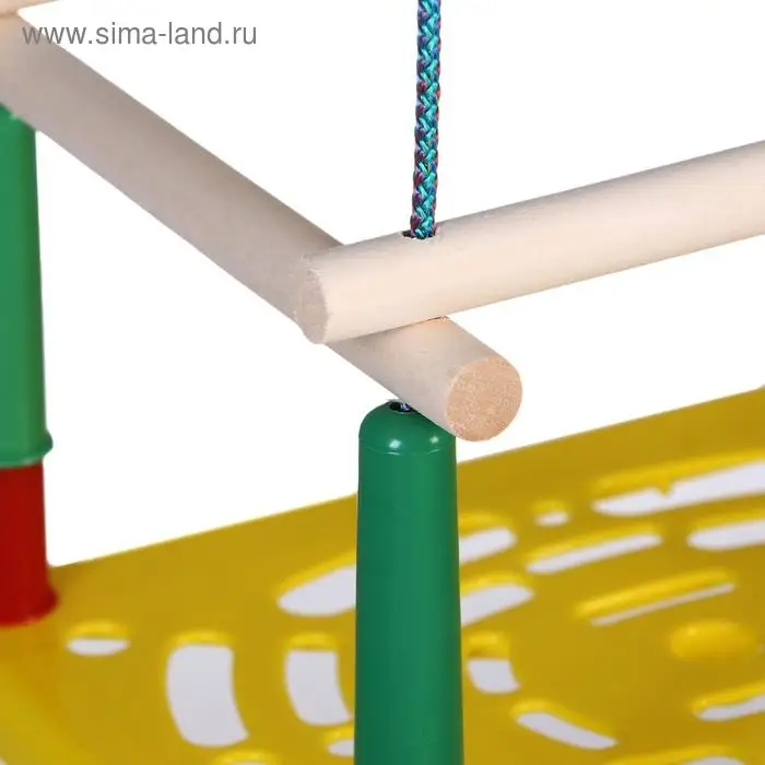 Качели подвесные, пластмассовые, сиденье 33&times;22 см, цвет МИКС