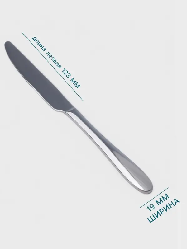 Нож столовый Hanna Kn&ouml;vell Svartan, 23.9 см, толщина 3 мм, нержавеющая сталь, серебристый