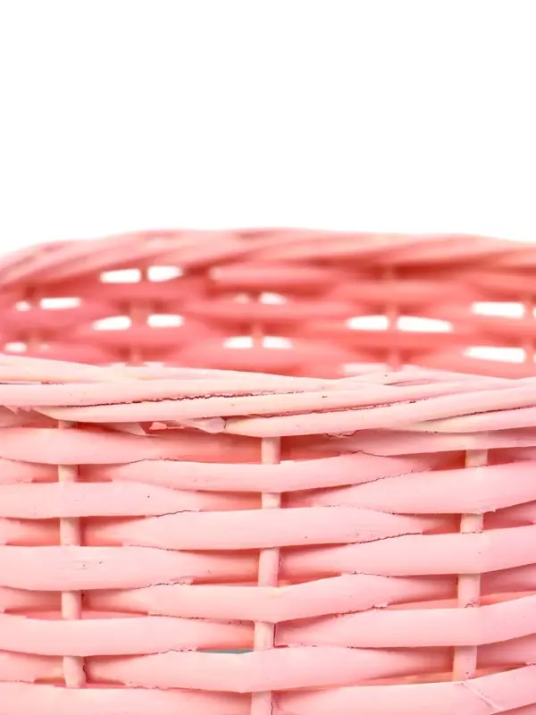 Набор корзин 2 шт  19х19х24, 15х15х8 см ручка h=14 см розовый