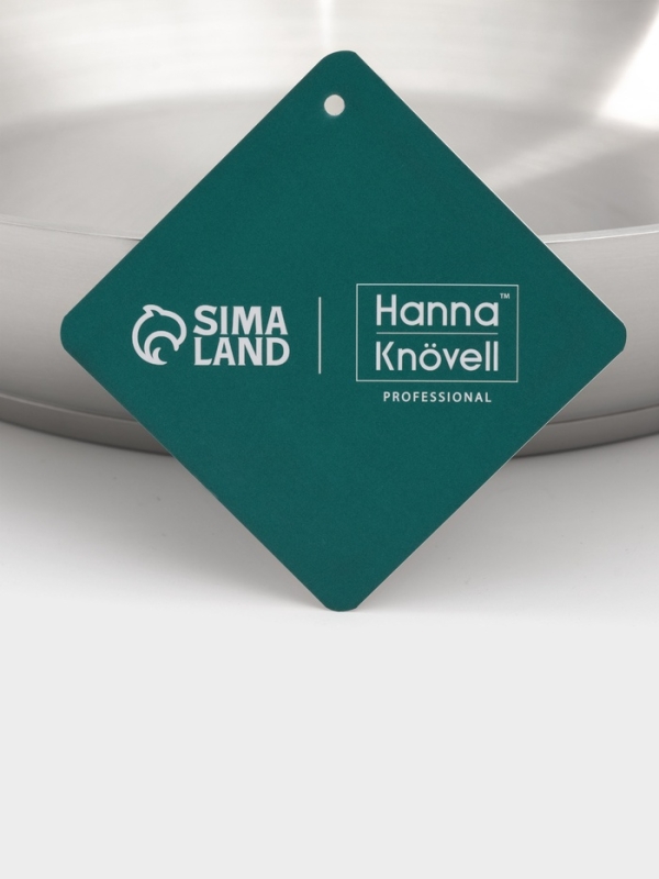 Сковорода d=30 см, h=6 см, толщина стенки 0,6 мм, индукция, дно al+fe+al