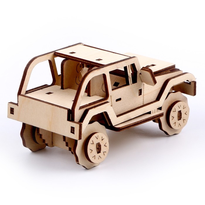Конструктор из дерева «Джип», 12х6х6,5 Конструктор из дерева «Джип», 12х6х6,5