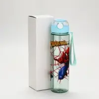 Бутылка пластиковая с трубочкой &laquo;Супергерой&raquo;, 800 мл