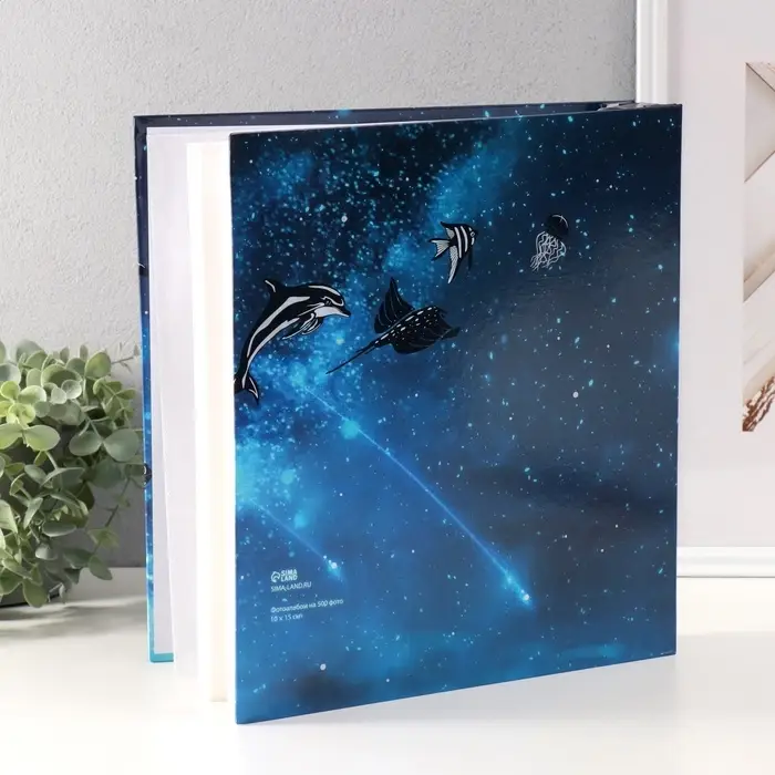 Фотоальбом на 500 фото 10&times;15 см &laquo;Небесный кит&raquo;, в коробке, 5.5&times;30&times;33.5 см