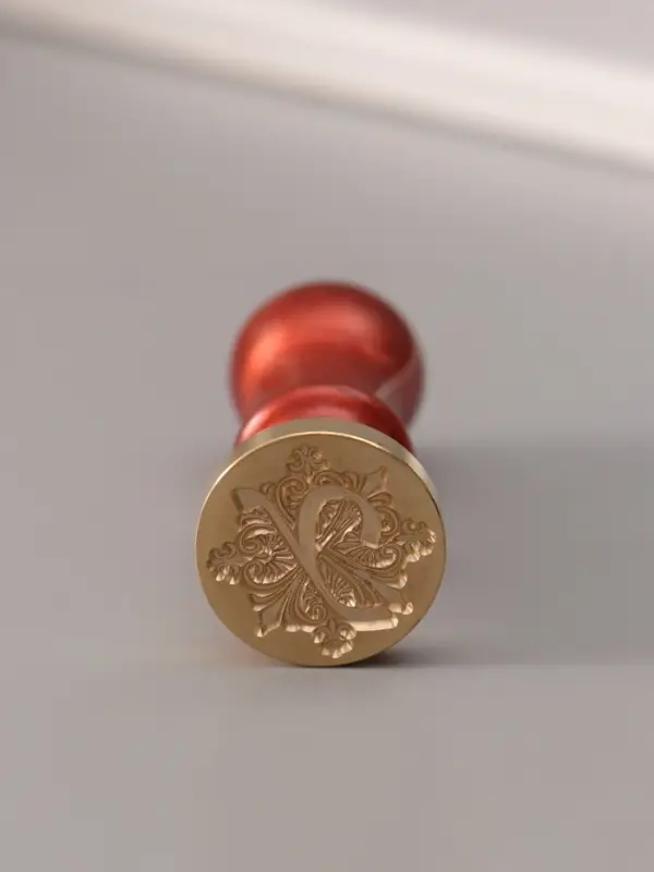 Печать для сургуча с пластиковой ручкой &laquo;Буква Y на вензеле&raquo;, 2.5&times;2.5&times;6.3 см