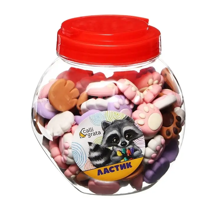 Ластик фигурный &laquo;Лапка&raquo;, МИКС