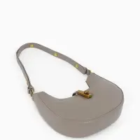 Сумка женская багет TEXTURA на молнии, 24&times;6&times;14 см, серая