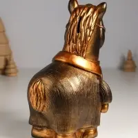 Копилка "Конь в пальто" 22,5х18х13 см, бронза