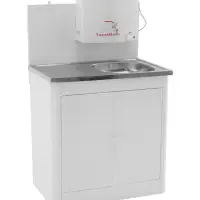 Умывальник "ТермМикс" Тандем, с ЭВН, нержавеющая мойка, 1250 Вт, 17 л, белый