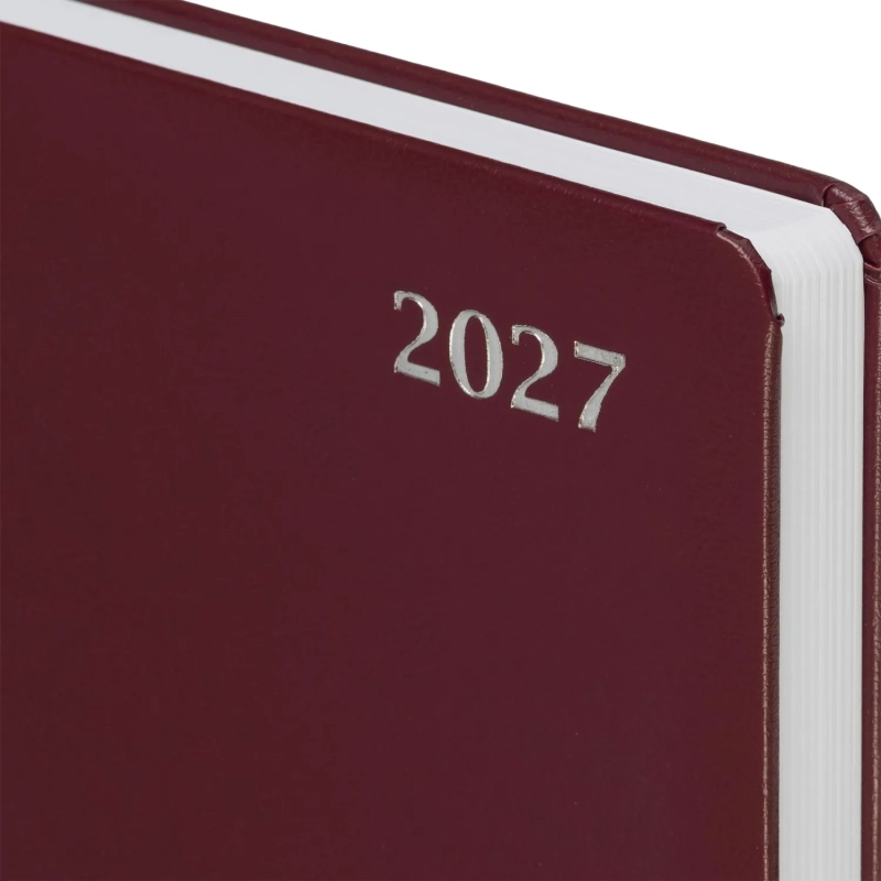 Ежедневник датированный 2027 Attache А5 168л 138x213мм балакрон бордо