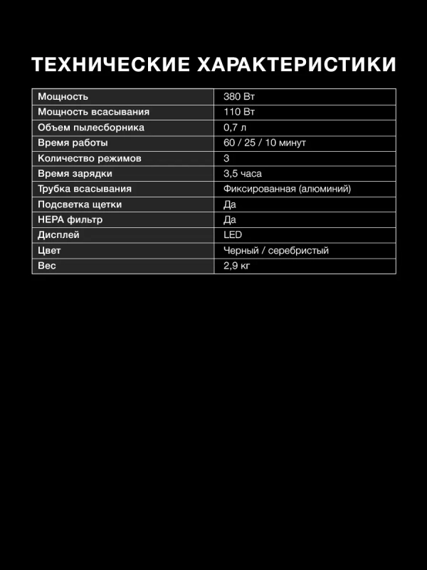 Пылесос ручной HYV-S7570 700мл 380Вт темно-синий Пылесос ручной HYV-S7570 700мл 380Вт темно-синий