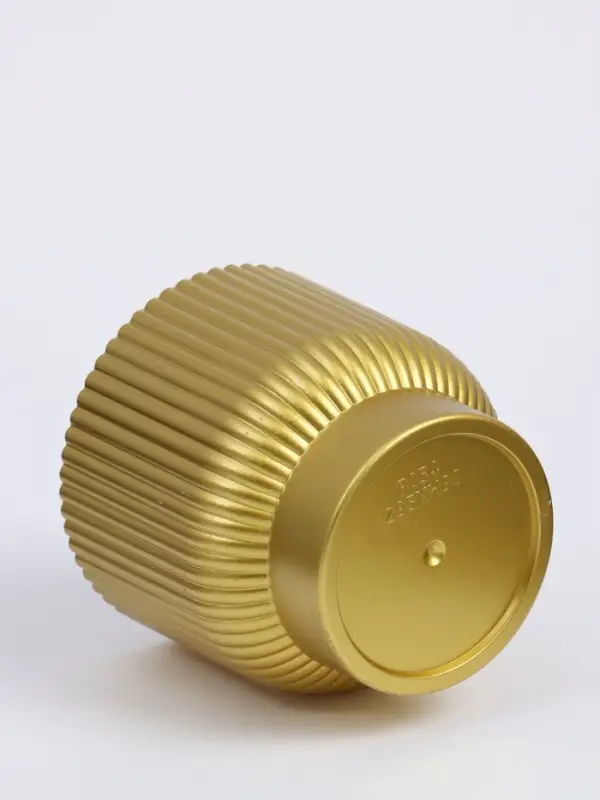 Горшок &laquo;Чаша&raquo;, 9.5&times;9.5 см, пластик, золотой