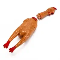 Игрушка для собак &laquo;Задумчивая курица&raquo;, 28 см, пищащая, цвет МИКС