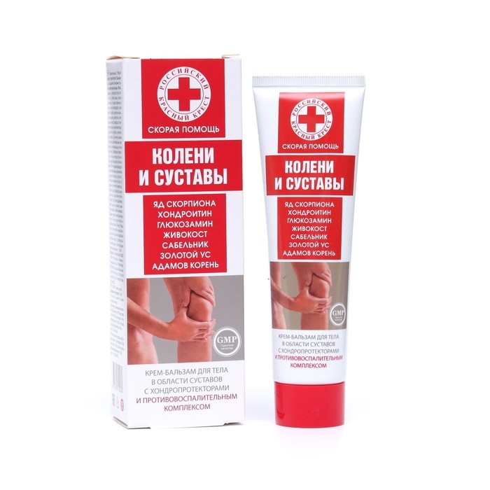 Крем-бальзам для тела Скорая Помощь для коленей и суставов, 100 мл Крем-бальзам для тела Скорая Помощь для коленей и суставов, 100 мл