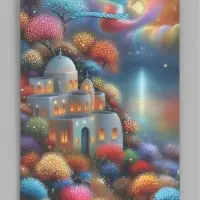 Пакет подарочный ламинированный "Город", S 18 x 23 х 10 см