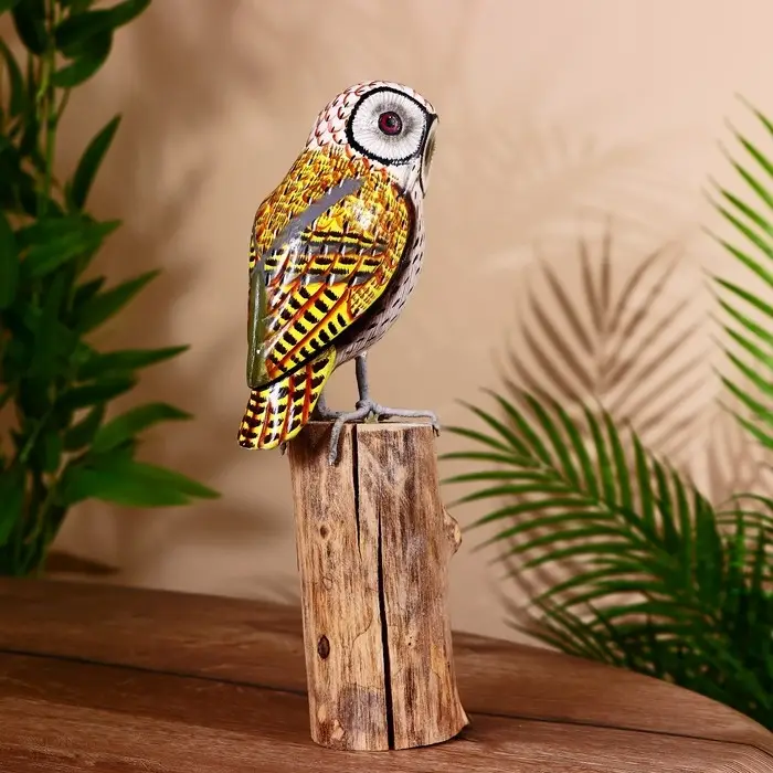 Сувенир "Филин" албезия 13х8х27 см