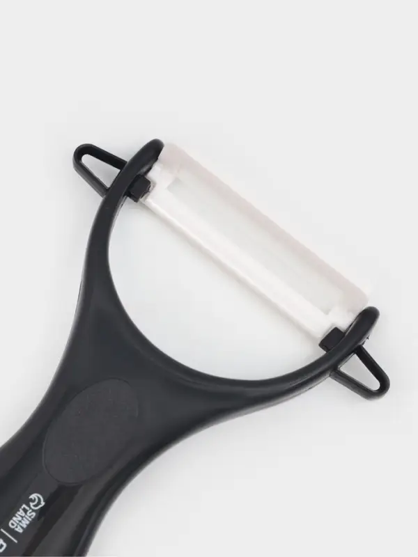 Набор кухонных принадлежностей Доляна &laquo;Супер-блек&raquo;, 6 предметов: ножи 19 см, 23 см, 32 см, 32 см, керамическая овощечистка, 32&times;4 см, чёрный