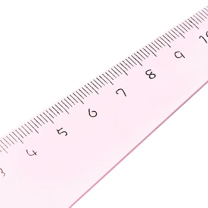 Линейка пластиковая 12 см Линейка пластиковая 12 см "Звезда", розовая