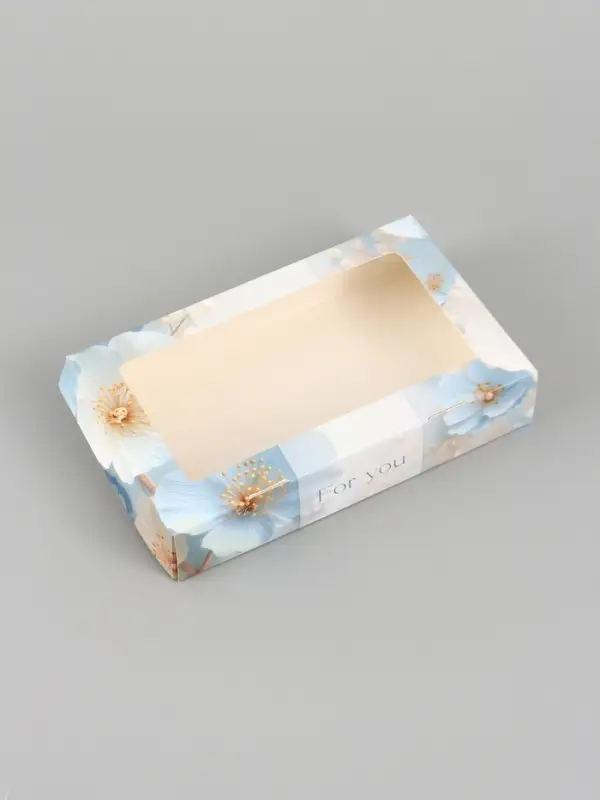 Коробка подарочная складная &laquo;Для тебя&raquo;, 20&times;12&times;4 см, с окном