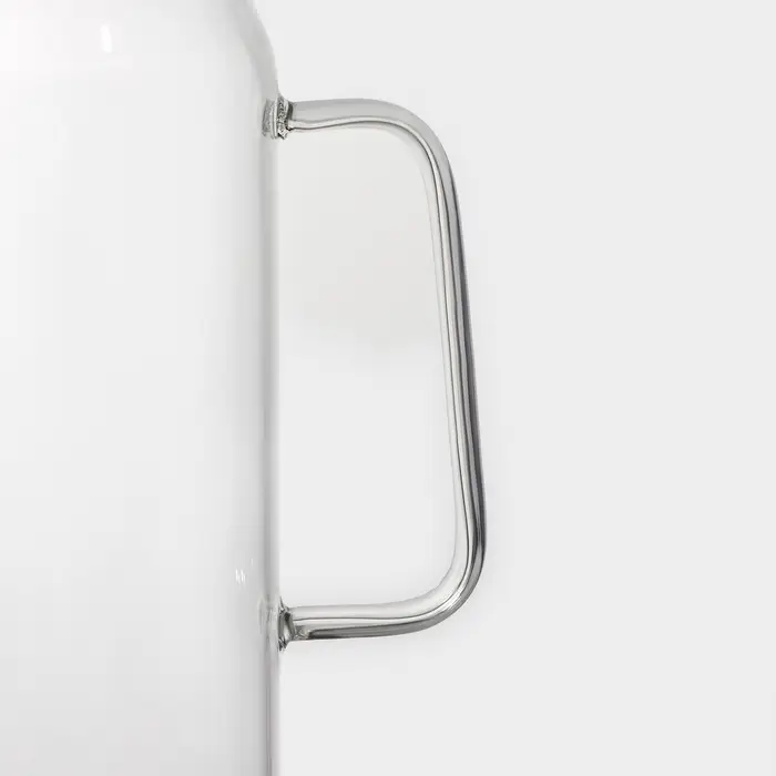 Кувшин для воды Magistro &laquo;Богема&raquo;, 2 л, 9.7&times;32 см, с металлической крышкой, стекло, прозрачный, серебристая крышка