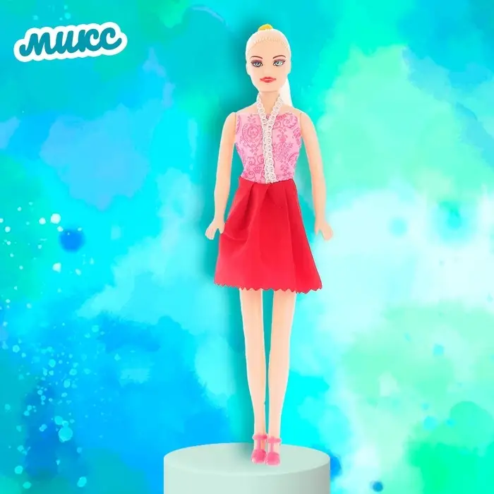 Кукла-модель «Оленька» в вечернем платье, МИКС Кукла-модель «Оленька» в вечернем платье, МИКС