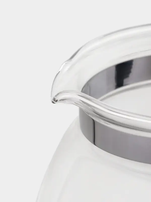 Чайник стеклянный заварочный &laquo;Джулиан&raquo;, 900 мл, с металлическим ситом, цвет чёрный