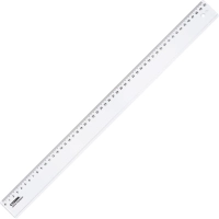 Линейка 50см СТАММ, пластиковая, прозрачная, бесцветная (ЛН-31439)