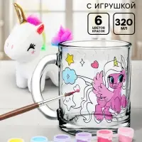 Кружка для росписи с игрушкой &laquo;Пони&raquo;, краска в наборе