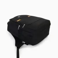 Рюкзак молодёжный, со светоотражающими элементами, 2 отдела, 4 кармана, 37&times;17&times;54 см, чёрный