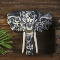 Сувенир &laquo;Голова слона&raquo;, 30&times;30&times;11 см, дерево