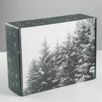 Коробка подарочная новогодняя складная &laquo;Зимняя сказка&raquo;, 30.7&times;22&times;9.5 см, Новый год