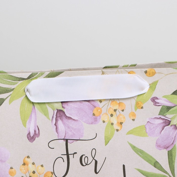 Пакет подарочный крафтовый, упаковка, «For you», 22 х 17,5 х 8 см Пакет подарочный крафтовый, упаковка, «For you», 22 х 17,5 х 8 см