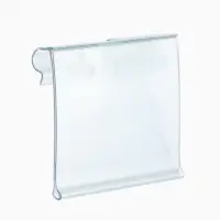 Ценникодержатель на крючок откидной 3.9&times;5 см, цвет прозрачный