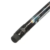 Карандаш чернографитный ErichKrause Mine Block трехгранный, с ластиком HB, в тубусе, МИКС