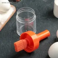 Кисть с ёмкостью, силикон, 6×15 см, МИКС Кисть с ёмкостью, силикон, 6×15 см, МИКС