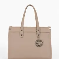 Сумка женская тоут TEXTURA на молнии, с кошельком, 30&times;10&times;24 см, бежевый