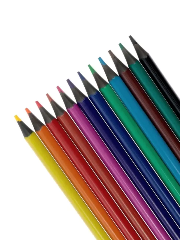 Карандаши Calligrata цветные заточенные, 12 цветов, пластиковые, в картонной коробке