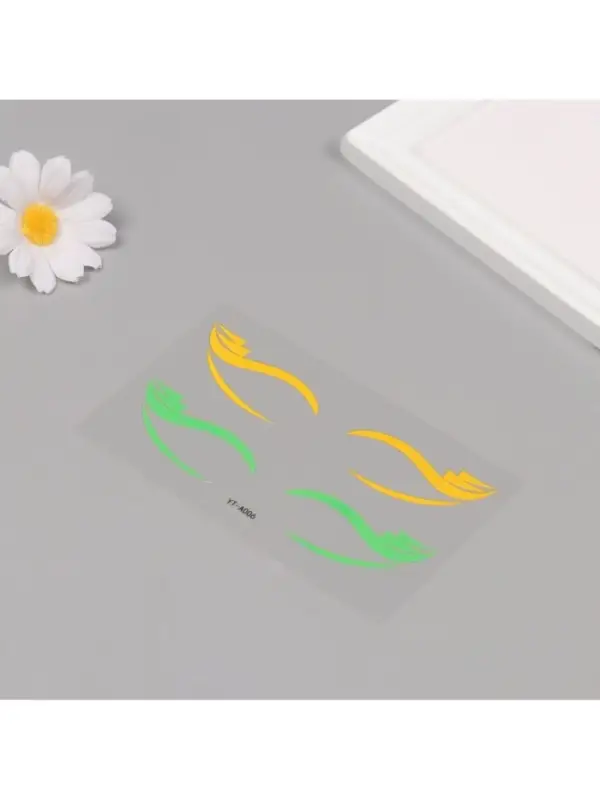 Наклейка на лицо &laquo;Стрелки для глаз. Паруса&raquo;, 13&times;13.5 см