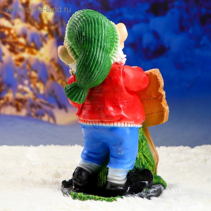 Садовая фигура  Садовая фигура "Гном с табличкой" 28х24х45см