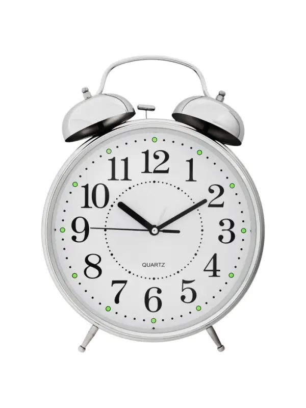 Часы - будильник настольные &laquo;Классика&raquo;, с подвесом, дискретный ход, d=20 см, 30&times;23 см, 2АА