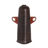 Угол наружный (внешний) «Деконика», с крепежом для плинтуса, 85 мм, 303 венге темный