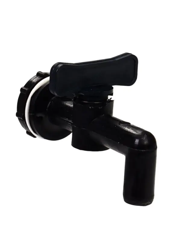 Кран для бака, бочки, канистры, d=20 мм, пластиковый, коричневый