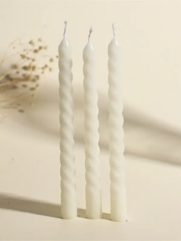 Набор свечей витых, 1.5&times;15 см, 3 шт.